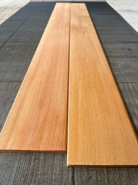 Douglas Fir flooring close-up