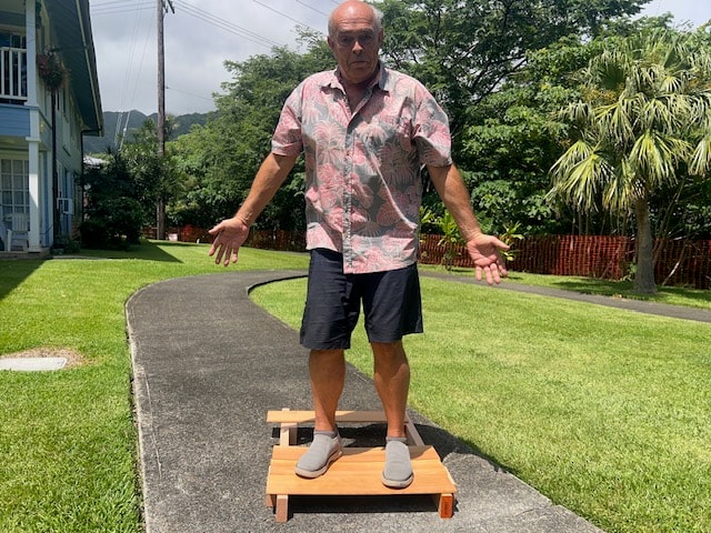 Douglas Fir paneling on wall