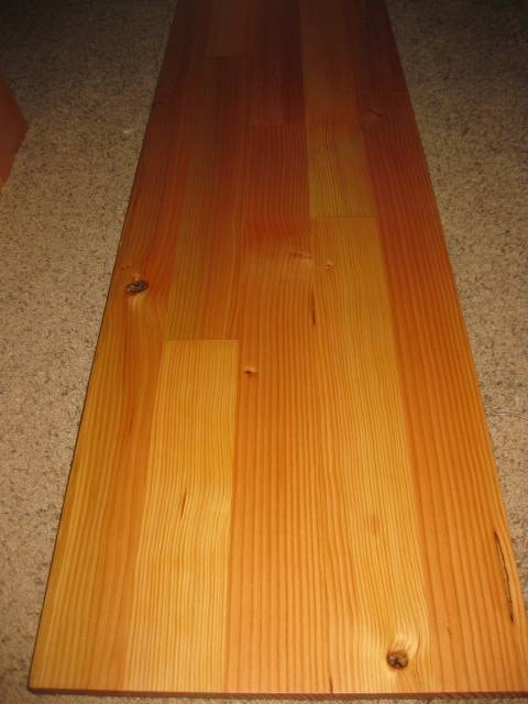 Wood wall paneling natural finish
