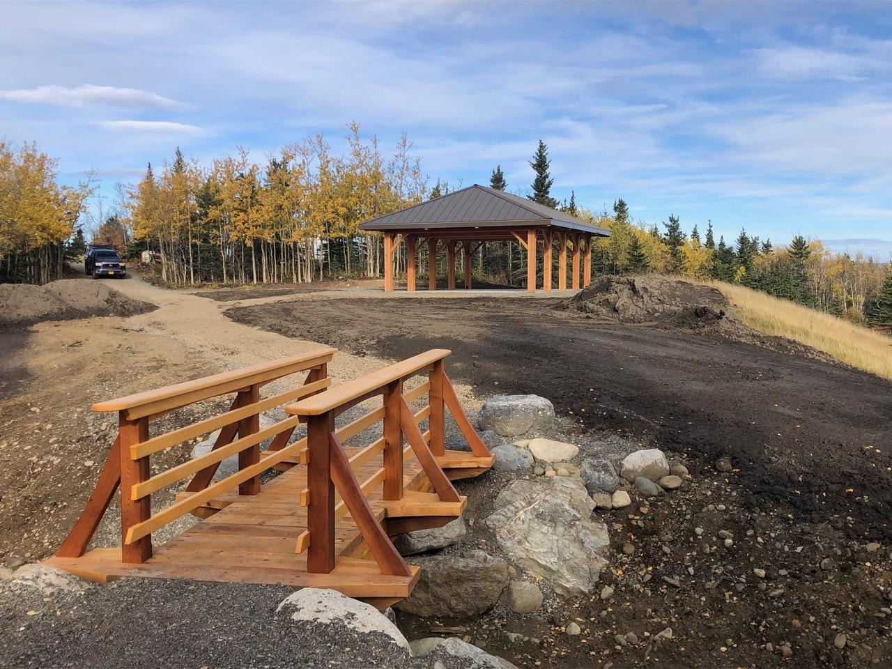 Heavy timber beam structural wood building