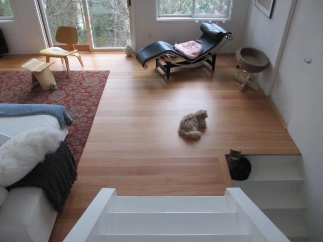 Douglas Fir wood flooring interior